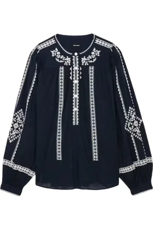 Zadig & Voltaire Femme, Blouses et Chemises, Bleu, Taille: 36 FR Chemise Décontractée