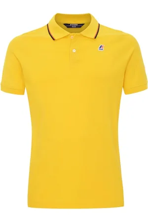 K-Way Homme, Tops, Jaune, Taille: L Polo à rayures ajusté pour homme
