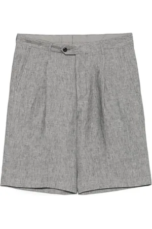 corneliani Homme, Shorts, Gris, Taille: M Pantalon en Lin Gris pour Homme