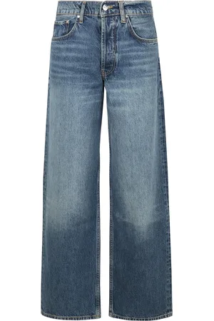 ANINE BING Femme, Jeans, Bleu, Taille: W27 Jean taille haute large effet vintage