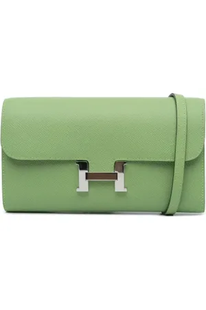Hermès Femme, Pre-owned, Vert, Taille: ONE Size Pre-owned Cuir sacs-bandouliere