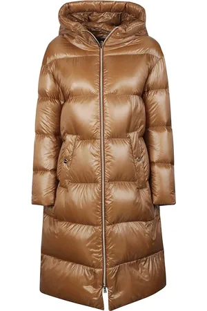 HERNO Femme, Manteaux, Brun, Taille: 38 FR Parka Élégante pour Aventures en Plein Air