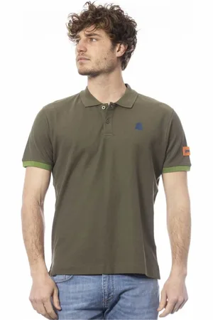Invicta Homme, Tops, Vert, Taille: 2XL Polo en Coton Vert avec Logo