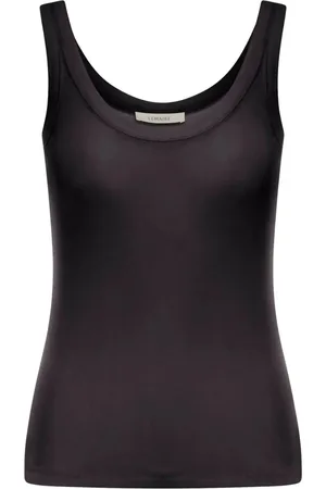 LEMAIRE Femme, Tops, Noir, Taille: 40 FR Débardeur côtelé noir pour femme