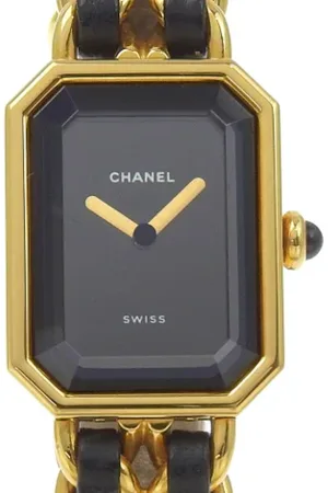 CHANEL Femme, Pre-owned, Noir, Taille: ONE Size Pre-owned Cuir montres