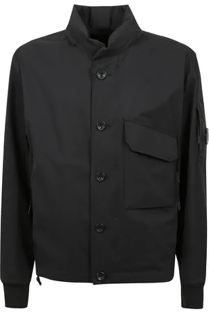 C.P. Company Homme, Vestes, Noir, Taille: S Veste à capuche boutonnée