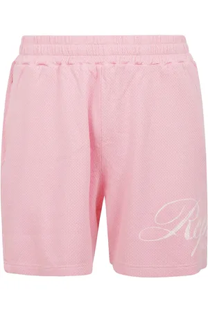 Represent Homme, Shorts, Rose, Taille: S Shorts en Coton Mesh avec Impression Logo
