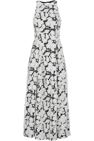 ROTATE Femme, Robes, Multicolore, Taille: 42 FR Robe Noire en Dentelle Sans Manches
