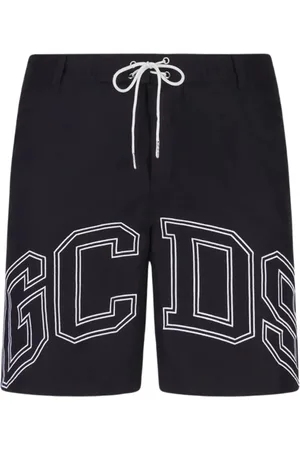 GCDS Homme, Maillots de bain, Noir, Taille: M Essentials Lounge Logo Short de bain