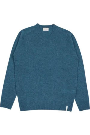 BROOKSFIELD Homme, Pulls, Bleu, Taille: L Pull à col rond côtelé