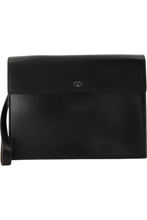 VALENTINO GARAVANI Homme, Sacs, Noir, Taille: ONE Size VLogo The Bold Pochette en Cuir