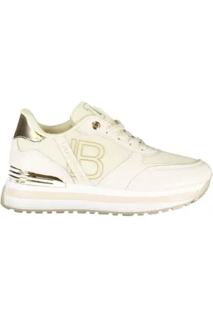 Laura Biagiotti Femme, Chaussures, , Taille: 38 EU Baskets en Polyester Élégant avec Broderie