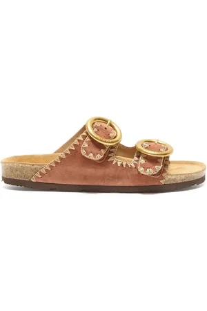 Maliparmi Femme, Chaussures, Jaune, Taille: 39 EU Sandales en Rafia et Cuir
