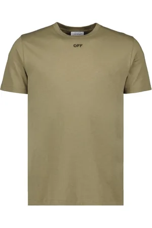 OFF-WHITE Homme, Tops, , Taille: L T-shirt Slim Fit Col Rond Imprimé