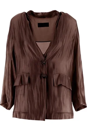 GENTRYPORTOFINO Femme, Vestes, Brun, Taille: 40 FR Veste femme, Vêtement d