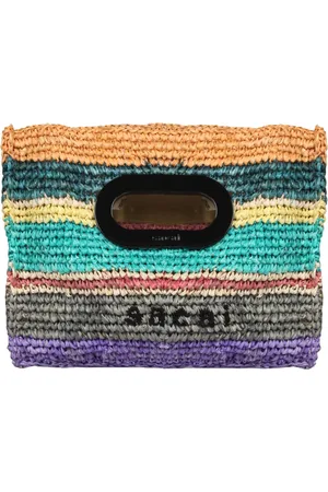 SACAI Femme, Sacs, Multicolore, Taille: ONE Size Sac Shopper en Rafia Rayé