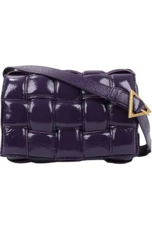Bottega Veneta Femme, Pre-owned, Violet, Taille: ONE Size Pre-owned Cuir sacs-main