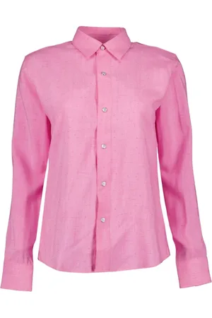 Ami Femme, Blouses et Chemises, Rose, Taille: 36 FR Chemise Classique en Viscose