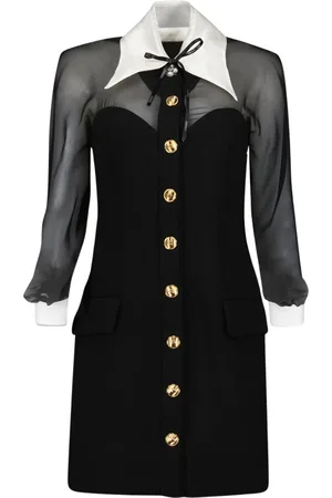VERSACE Femme, Robes, Noir, Taille: 36 FR Robe Mini Bustier Noire