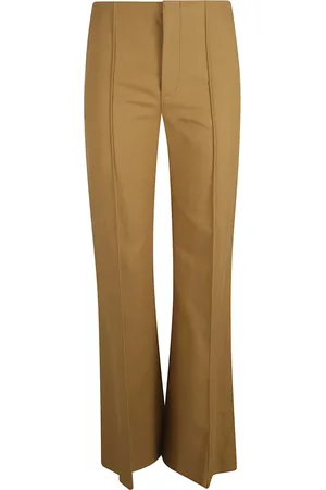 Chloé Femme, Pantalons, Brun, Taille: 36 FR Pantalon large