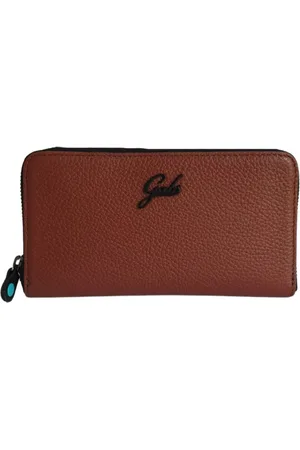 Gabs Femme, Accessoires, Brun, Taille: ONE Size Portefeuille en Cuir Marron à Fermeture Éclair