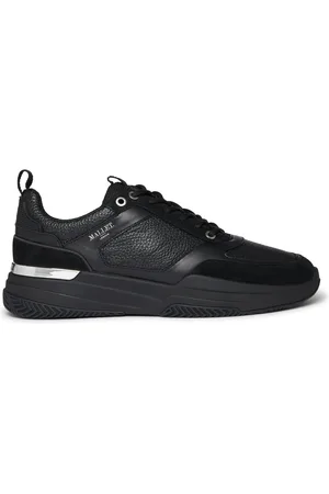 Mallet Homme, Chaussures, Noir, Taille: 43 EU Baskets Cuir Noir Argent Radnor