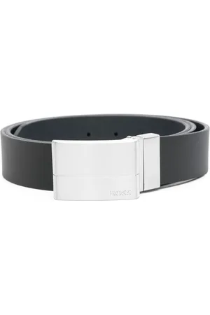 HUGO BOSS Homme, Accessoires, Noir, Taille: ONE Size Ceinture en cuir ajustable avec boucle interchangeable