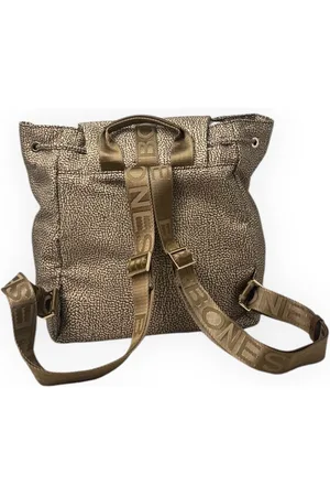 Borbonese Femme, Sacs, Vert, Taille: ONE Size Zaino Medium Backpack