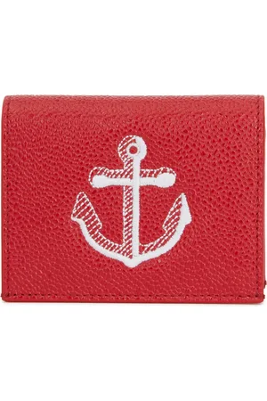 Thom Browne Femme, Accessoires, Rouge, Taille: ONE Size Portefeuilles en Cuir & Porte-cartes