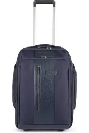 Piquadro Femme, Sacs, Bleu, Taille: ONE Size Sac à dos Trolley pour ordinateur portable et iPad en tissu