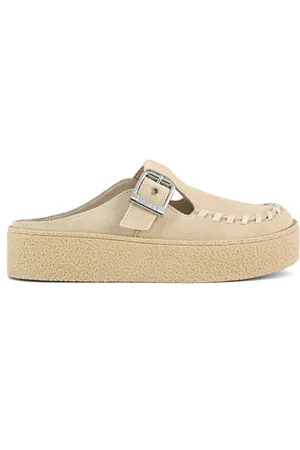Colors of California Femme, Chaussures, , Taille: 39 EU Sabot plateforme en daim avec boucle et coutures