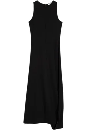 LEMAIRE Femme, Robes, Noir, Taille: 40 FR Robe Noire à Ourlet Torsadé