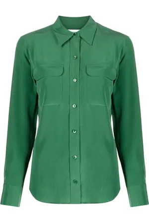 Equipment Femme, Blouses et Chemises, Vert, Taille: 40 FR Chemise Verte pour Femme pour une Touche de Couleur