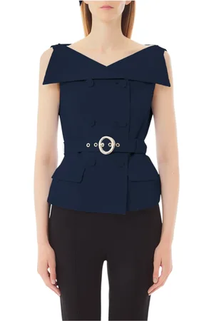 Liu Jo Femme, Tops, Bleu, Taille: 40 FR Élégant mélange de polyester et élasthanne