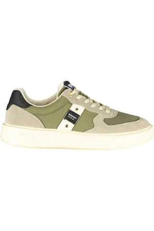 Blauer Homme, Chaussures, Vert, Taille: 45 EU Baskets Vertes avec Détails Contrastants