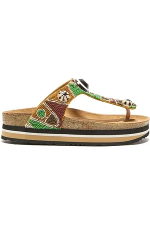 Maliparmi Femme, Chaussures, Multicolore, Taille: 39 EU Sandales Mimosa Perles