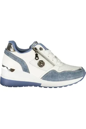 Laura Biagiotti Femme, Chaussures, Multicolore, Taille: 41 EU Baskets Brodées à la Mode avec Fermeture Éclair Latérale