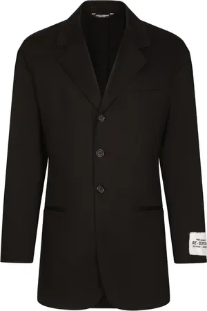 Dolce & Gabbana Homme, Vestes, Noir, Taille: L Blazer noir à un bouton