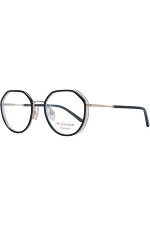 ANA HICKMANN Femme, Accessoires, Noir, Taille: ONE Size Montures Optiques Noires pour Femmes Style Rond