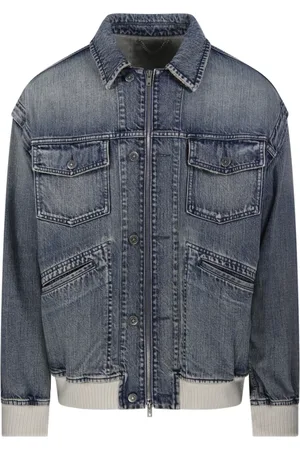 Golden Goose Homme, Vestes, Bleu, Taille: L Veste en Jean Bleu Nixon
