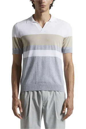 PESERICO SIGN Homme, Pulls, Multicolore, Taille: 2XL Polo en pur coton