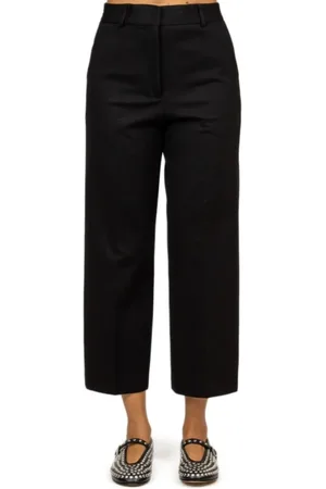 LIVIANA CONTI Femme, Pantalons, Noir, Taille: 40 FR Pantalon Blanc Milano avec Taille Élastique