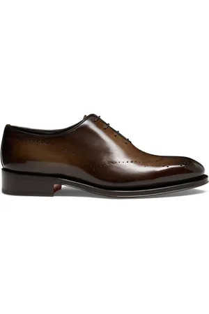 santoni Homme, Chaussures, Brun, Taille: 45 1/2 EU Chaussure Oxford en cuir pour homme