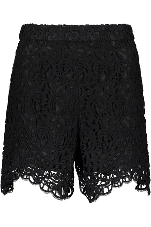 Burberry Femme, Shorts, Noir, Taille: 36 FR Shorts en Dentelle Florale