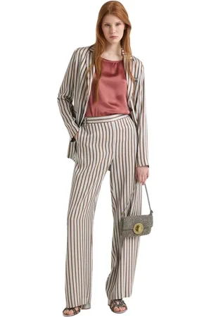 Maliparmi Femme, Pantalons, Multicolore, Taille: 40 FR Pantalon Élégant Fluid Streak