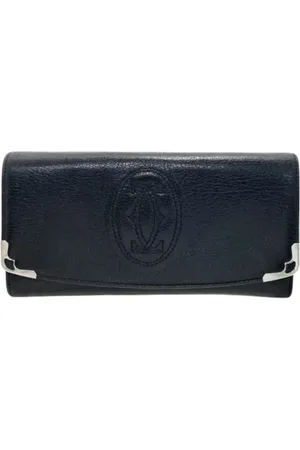 Cartier Homme, Pre-owned, Noir, Taille: ONE Size Pre-owned Cuir petite-maroquinerie