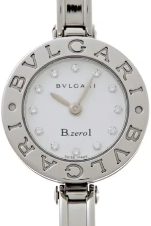 Bvlgari Femme, Pre-owned, Blanc, Taille: ONE Size Pre-owned Acier inoxydable montres