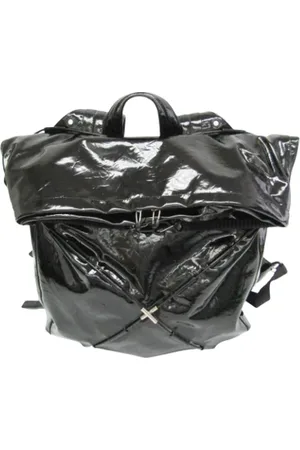 Bottega Veneta Homme, Pre-owned, Noir, Taille: ONE Size Pre-owned Cuir sacs-dos