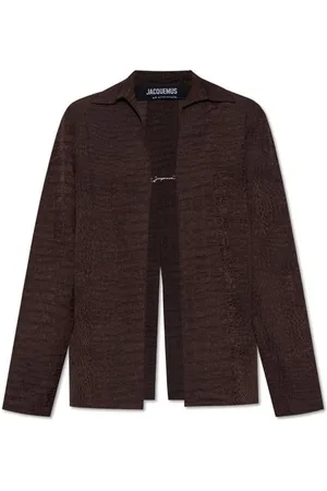 Jacquemus Femme, Blouses et Chemises, Brun, Taille: 36 FR Chemise marron élégante pour femme