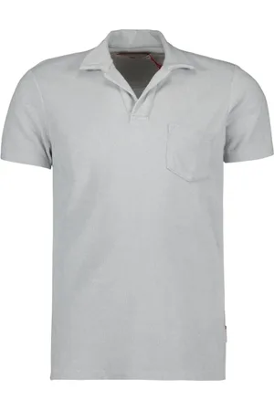 Orlebar Brown Homme, Tops, Gris, Taille: L Polo Terry Casual